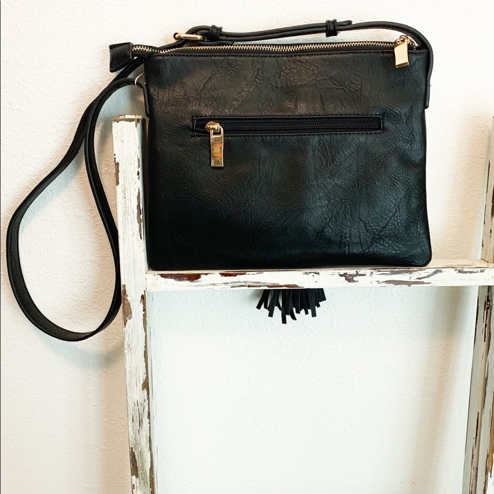 Braided BLACK Shoulder Bag - Picture 6 of 8